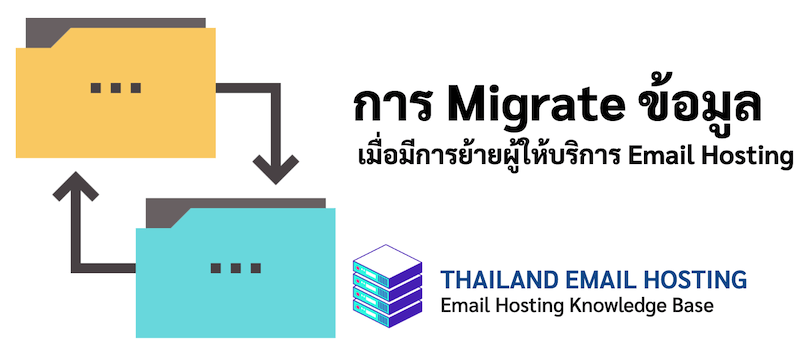 ภาพประกอบหัวข้อการ Migrate ข้อมูลเมื่อมีการย้ายผู้ให้บริการ Email Hosting (Data Migration When Moving Email Hosting Providers)