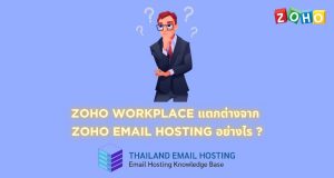 ภาพประกอบหัวข้อ Zoho Workplace แตกต่างจาก Zoho Email Hosting อย่างไร ? (How is Zoho Workplace different from Zoho Email Hosting?)